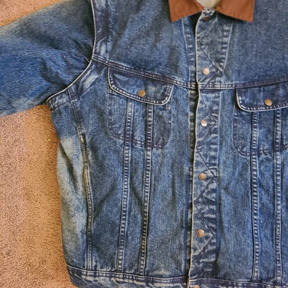 Dakota Convertible to Sleeveless Jean Jacket Elbow Patches Men's 2XL - Picture 4 of 8